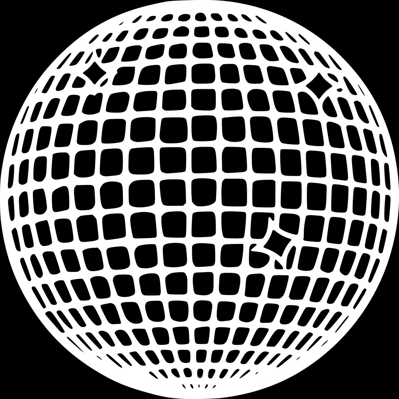 Blonded Disco Ball _ Globe [3 - White on Black BG].png